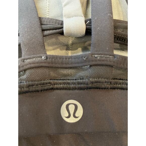 Lululemon Women 4 Energy Bra Exhale Blurry Belle Battleship Black & Grey Striped - Picture 11 of 13